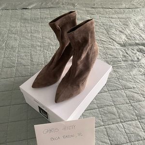 Jimmy Choo 85 suede booties, size 38